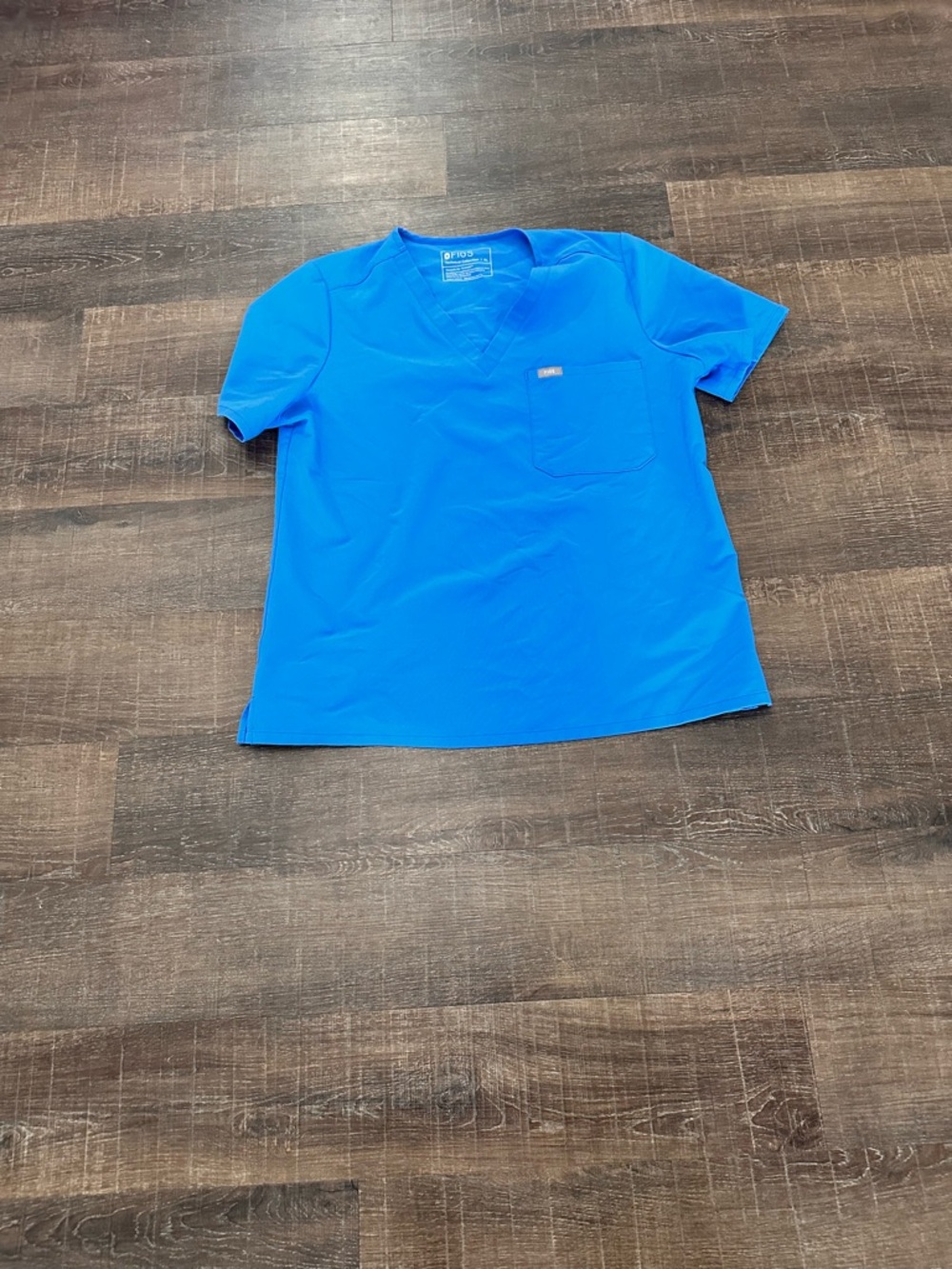 FIGS Catarina V-Neck Scrub Top Royal Blue Size XL